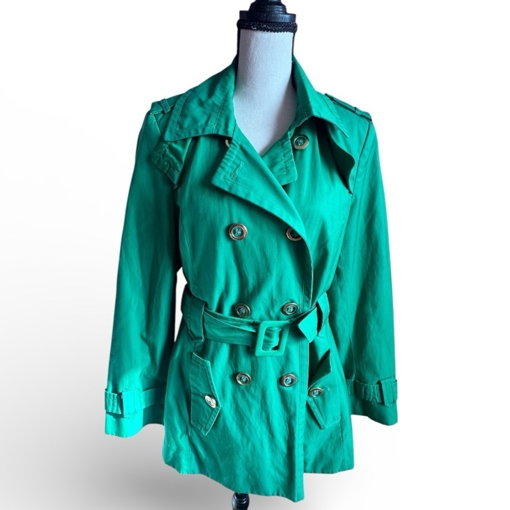 Michael Michael Kors Women’s Green Trench Coat Size Small